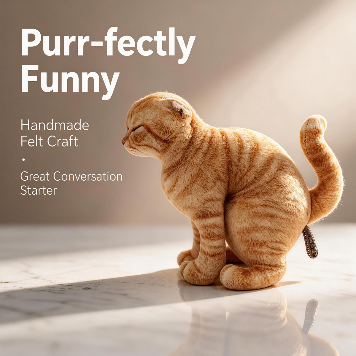 Poopoocat — Cheeky Orange Cat Plush